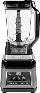 Ninja 2-in-1-Mixer mit Auto-iQ [BN750EU] 1200 W, 2,1-l-Behälter, 0,7-l-Becher, Schwarz/Silber