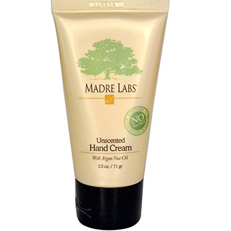 Madre Labs, Hand Cream with Argan Nut Oil, Unscented, 2.5 oz (71 g)