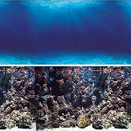Vepotek Aquarium Background Double sides (Deep Seabed/Coral Rock)