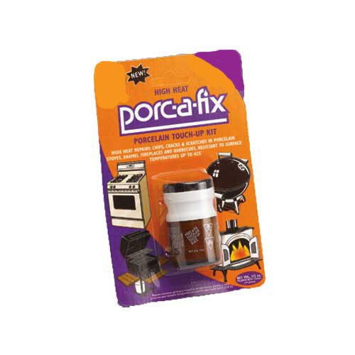 Flat Black Porcelain Touch up Kit Repairs Porcelain and Enamel: Chips, Cracks, and Scratches in Appliances, fixtures, Stoves, Fireplaces, Barbecue Grills