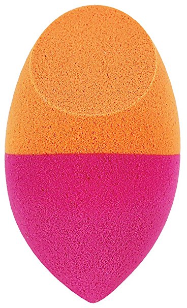 REAL TECHNIQUES- Dual-ended Expert Sponge, Dense Foam for Dry, Heavy to Medium Application, Ideal for Liquids or Powders, For Foundation, Contour, Highlight, or Blush