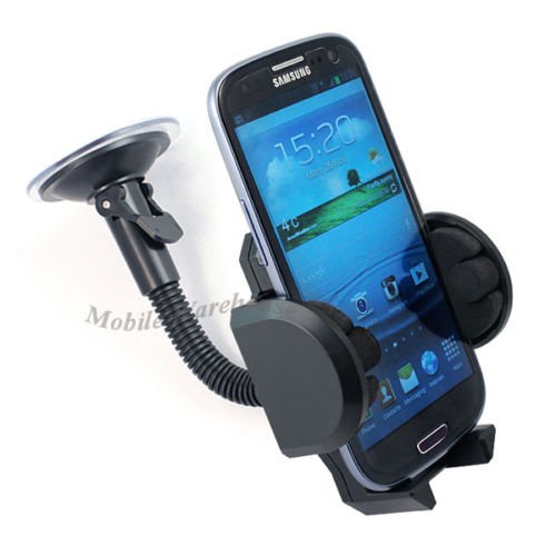 Gioiabazar Windshield Mount Stand Car Home Desk Cradle A/C Holder Suction For Mobile Phone Single