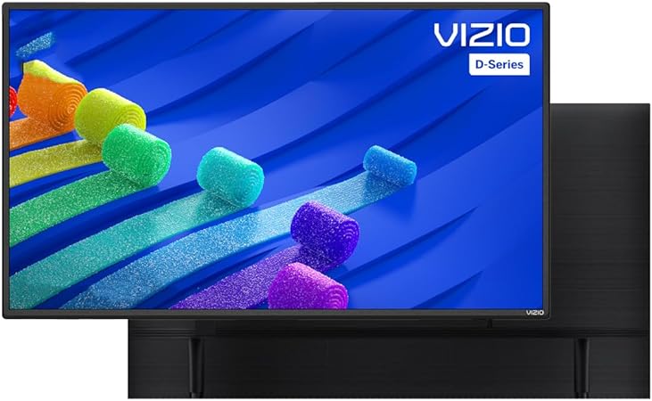 VIZIO 40-Inch Class D-Series Full HD LED 1080p Smart TV, V-Gaming Engine, AirPlay 2 and Chromecast Built-in   Free Wall Mount (No Stands) - D40f-J09 (Renewed)