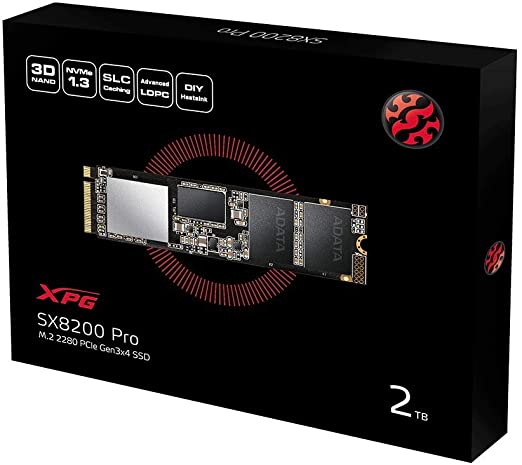 ADATA 2TB XPG SX8200 Pro PCIe Gen3x4 M.2 2280 Solid State Drive