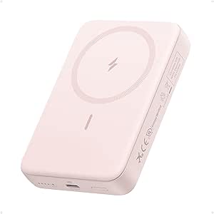 Anker Zolo Magnetic Power Bank, Compact 10,000mAh Wireless Portable Charger with 30W Max Fast Charging, Skin-Friendly and Durable Battery Pack, for iPhone 16/15/14 Series, AirPods, and More