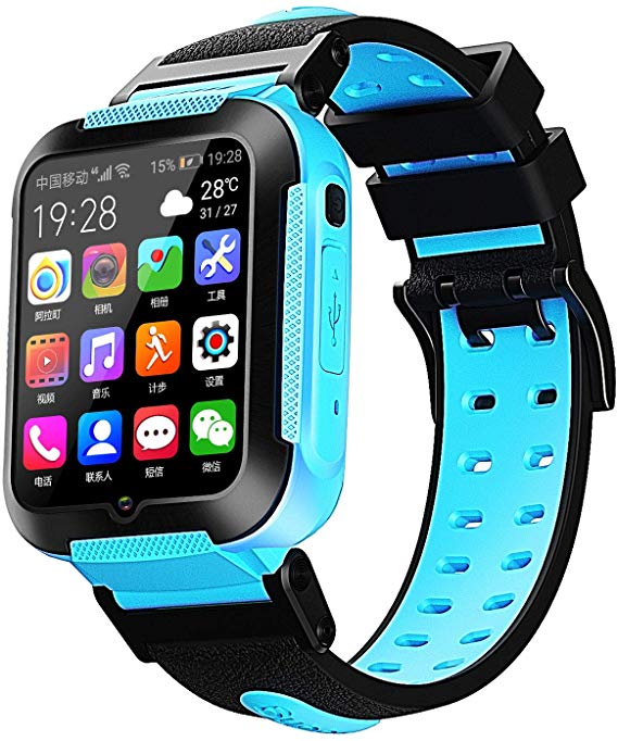 Kids Smart Watch GPS 4G Network WiFi Voice Call Camera Location Pedometer Tracking Touch Screen Watches for Boys Girls Children