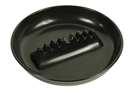 Fox Run 6121 Ash Tray, Melamine, 7-Inch, Black