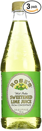 Rose's Lime Juice, 25-Ounce Bottles (Pack of 3)