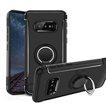 Phone Case Compatible Samsung Galaxy S10E Case, Ultra Thin Slim Cover Case with 360°Degree Swivel Ring Kickstand Anti Scratch Durable Protective Case Compatible Samsung Galaxy S10E, weq108