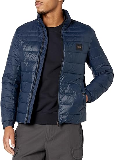 BOSS Mens Lightweight Nylon Insulated Puffer Jacket