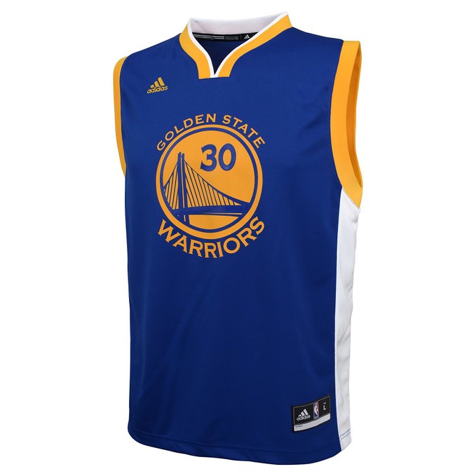 NBA Golden State Warriors Curry S # 30 Boys 8-20 Replica Road Jersey