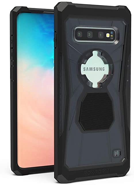 Rokform - Galaxy S10 Plus Magnetic Case with Twist Lock, Military Grade S10 Plus Case Rugged S Series (Black)