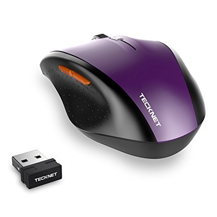 TeckNet Classic M002 Nano Wireless Mouse,6 Buttons,18 Month Battery Life,2000 DPI 3 Adjustment Levels