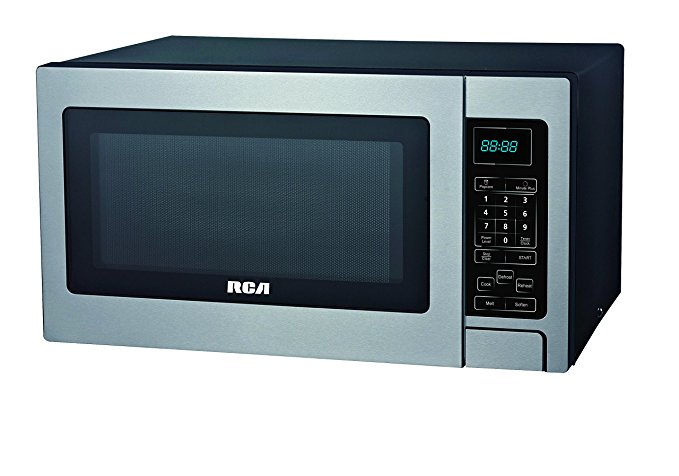 RCA 0.9 Cubic Foot Microwave, Stainless Steel