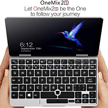 One Netbook One Mix 2S Yoga 7" Pocket Laptop Ultrabook Windows 10 Portable Mini Laptop UMPC Intel Core M3-8100Y Laptop Touch Screen Tablet PC 8GB/256GB 2048 Level Original Stylus Pen