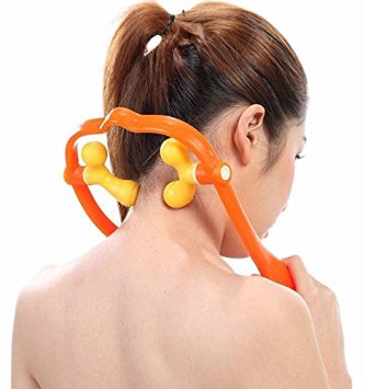 Adjustable Handheld Manual Diastolic Pressure Cervical Neck Occiput Massager Massage Tool for Neck Pain Headaches Tension Relief & Relaxation