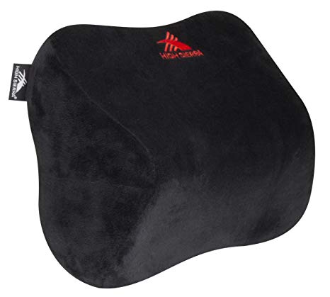 High Sierra HS1422 - Travel Neck Pillow for Car / SUV - 100% Pure Memory Foam - Provides Exceptional Neck Support - Relieves Painful Pressure Points - Fits Most Vehicles - Adjustable Strap