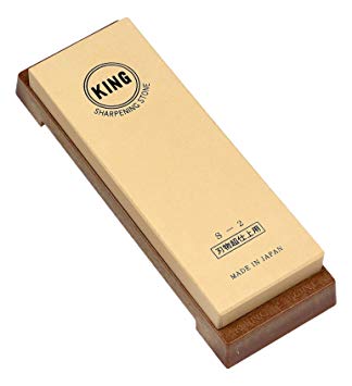 King Japanese Sharpening Stone Whetstone with Stand #6000 Grit Super Finish by King S-2