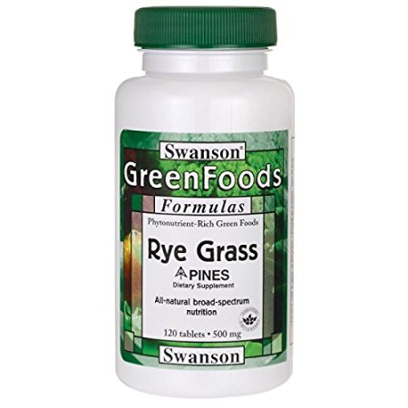 Swanson Rye Grass 500 mg 120 Tabs