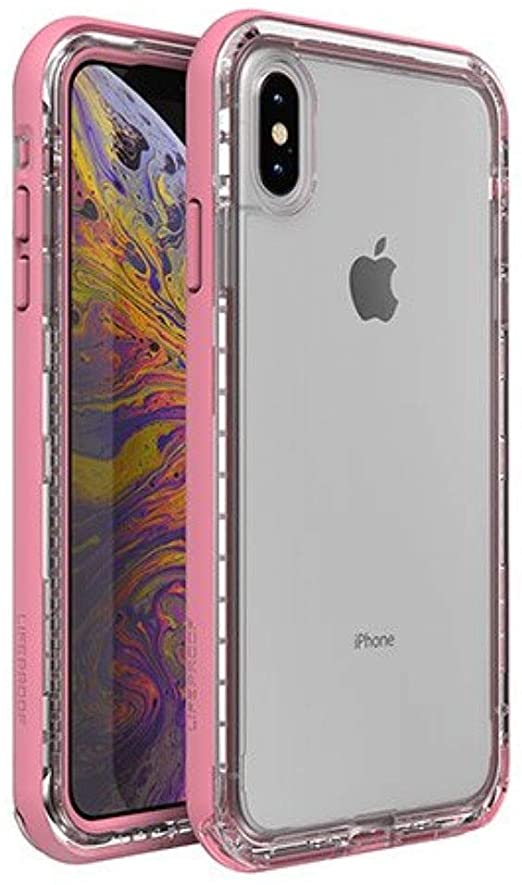 LifeProof Next Series Case for iPhone Xs MAX - Retail Packaging - Cactus Rose (Clear/Desert Rose)