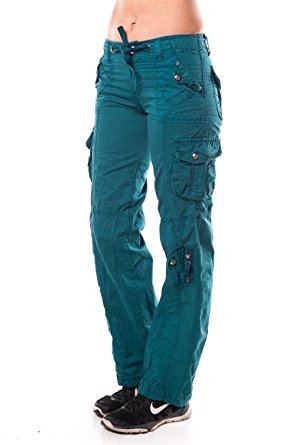 Womens Cargo Utility Work Hiking Army Military Multi Pockets Combat Casual Pants