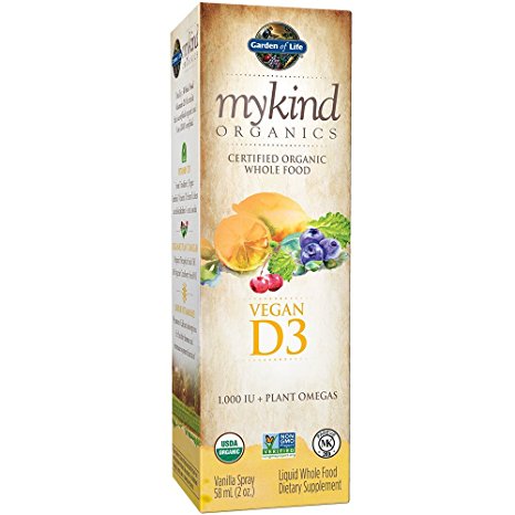 Garden of Life mykind Organics Vegan D3 Spray, 2oz Spray