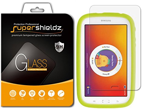 Samsung Kids Galaxy Tab E Lite 7.0" 7-inch Tempered Glass Screen Protector, Supershieldz Ballistics Glass 0.3mm 9H Hardness Anti-Scratch, Anti-Fingerprint, Bubble Free - Retail Packaging