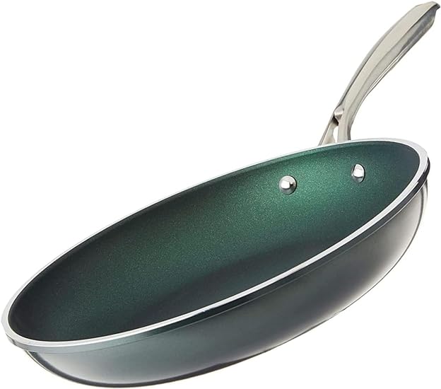 Granitestone Emerald Non Stick Frying Pan, 10” Frying Pan Nonstick, Long Lasting Non Stick Pan for Cooking, Egg Pan, Stay Cool Handle, Scratch Resistant, Easy Cleanup, Dishwasher Oven Safe, Toxin Free