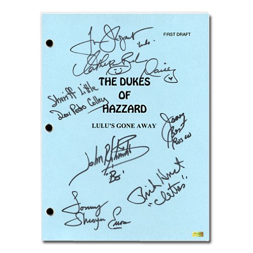 The Dukes of Hazzard Cast Autographed Episode: Lulu's Gone Away Script