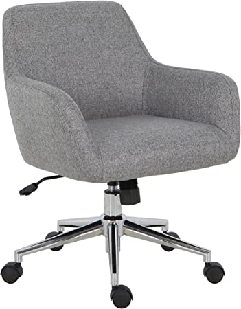 JC Home Texas Office Desk Chair, Small, Grey