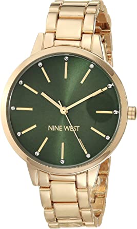 Nine West Women's Crystal Accented Bracelet Watch