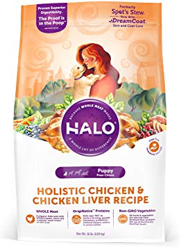 Halo Spot's Stew Wholesome Chicken Puppy Formula Natural Dry Dog Food, 10 lb
