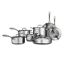 Tramontina Tri-ply Clad Stainless Steel Cookware Set - 12 Pcs.