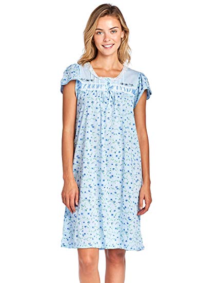 Casual Nights Women's Cap Sleeve Floral Nightgown