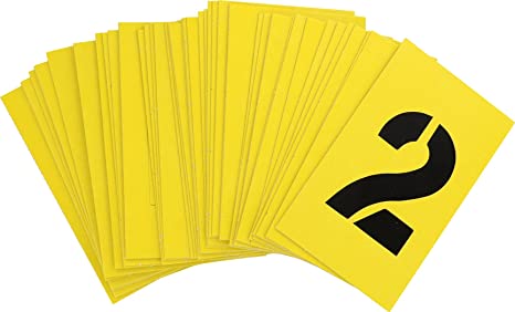 Hillman 847026 2-Inch Numbers, Letters, and Punctuation Combo Stencil Set