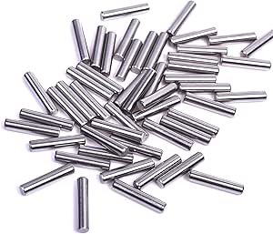 BCP 100 Pieces 5 mm x 24 mm Dowel Pin Stainless Steel Shelf Support Pin Fasten Elements