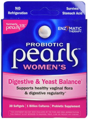 Enzymatic Therapy Pearls Yeast Balancing Probiotics Caps 30 ct