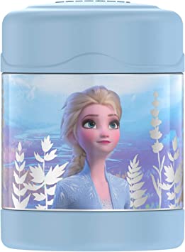 Thermos 10-Ounce Frozen 2 FUNtainer Stainless Steel Food Jar, Silver, One Size (F30019FZM6)