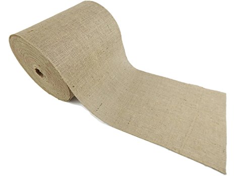 Burlap and Beyond 12" Natural Burlap Roll - 50 Yards Eco-Friendly Jute Burlap Fabric Unfinished Edges 12 Inch