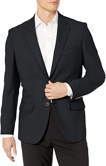 Amazon Essentials Men's Long-Sleeve Classic-fit Button-Front Stretch Blazer