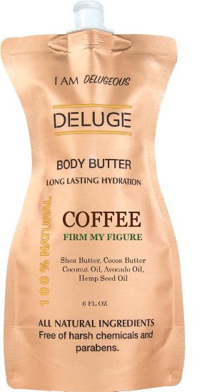 Coffee Body Butter -100% Natural. Shea Butter, Coconut Oil, Hemp Seed Oil, Avocado Oil, Jojoba Oil. 6 oz.