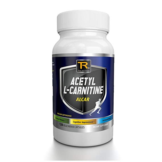 Natural Acetyl L-Carnitine 500mg Supplements - ALCAR - (120 Vegetarian Capsules)