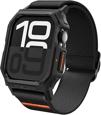 Spigen Lite Fit Pro Designed for Apple Watch Series 10 46mm Case with Band Durable TPU Case with Lightweight Fabric Band (2024)