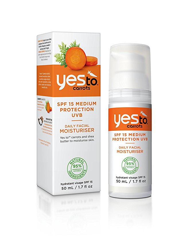 Yes To Carrots Daily Facial Moisturiser with SPF 15 (50 ml)