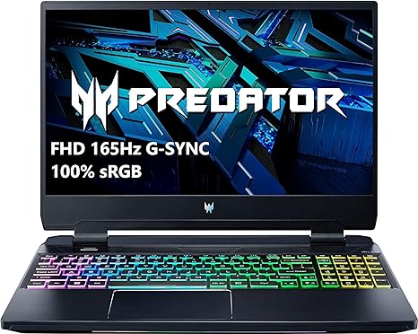 acer Predator Helios 15 Gaming Laptop | 12th Gen Intel Core i7-12700HX | NVIDIA GeForce RTX 3060 | 15.6" 1920 x 1080 165Hz G-SYNC Display | 32GB DDR5 | 1TB Gen 4 SSD | Killer Wi-Fi 6E |PH315-55-70ZV