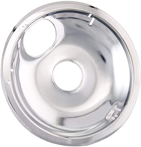 Farberware Classic Universal Stovetop Drip Pan, Chrome, 8" (4 Pack)