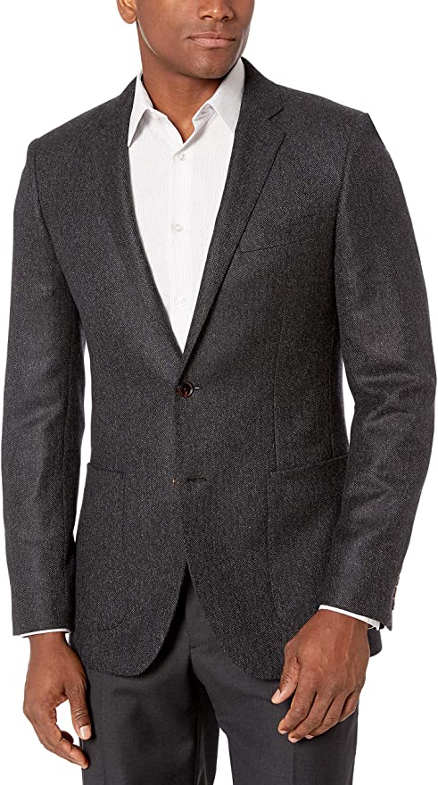 Amazon Brand - Buttoned Down Men's  Slim Fit Italian Wool Herringbone Sport Coat