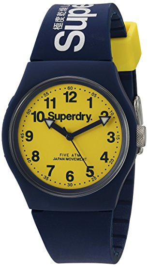 Superdry SYG164UY Mens Urban Blue Silicone Strap Watch