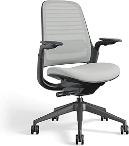 Steelcase Series 1 Work Office Chair - Nickel, Hard Floor Casters