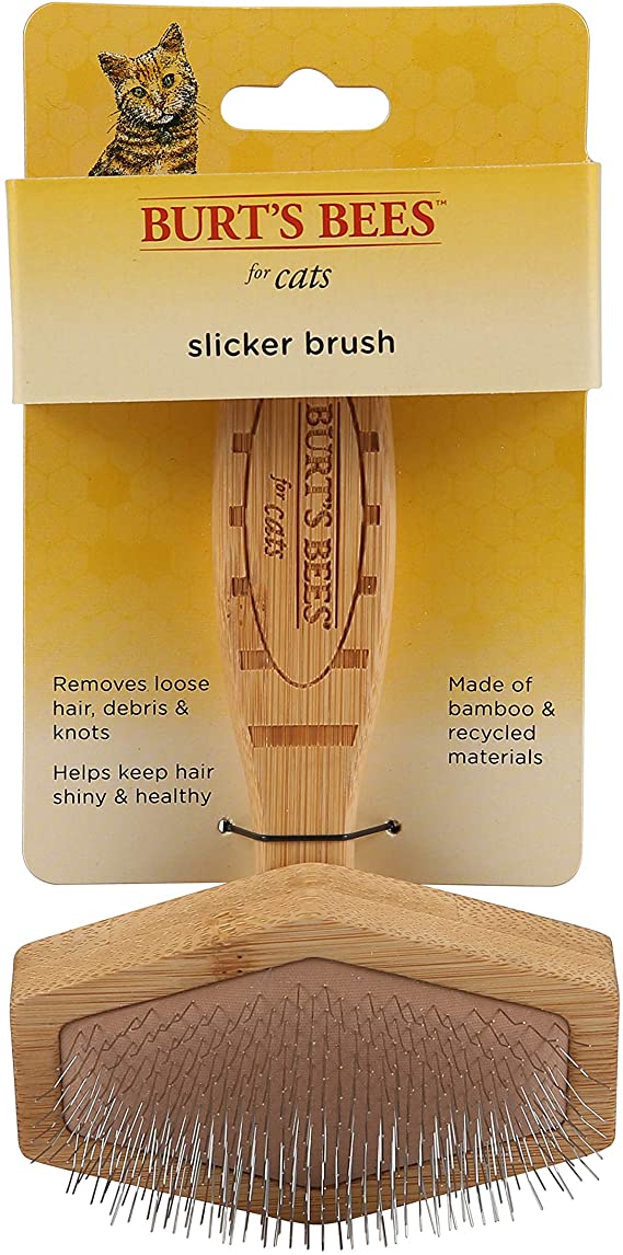 Burt's Bees for Pets Bamboo Grooming Tools for Cats | Cat Brushes Remove Mats, Tangles and Loose Hair with Minimal Effort and Comfort | Suitable for Long or Short Hair